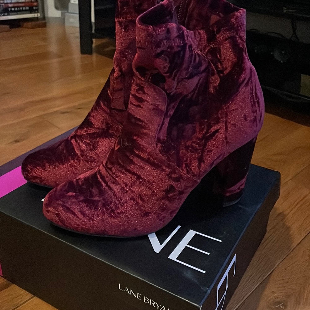 Lane Bryant Velvet Booties